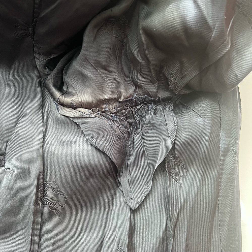 VTG Burberry Men’s Navy Wool Blazer/Jacket Classic Grandpa Preppy Old Money - Picture 11 of 15